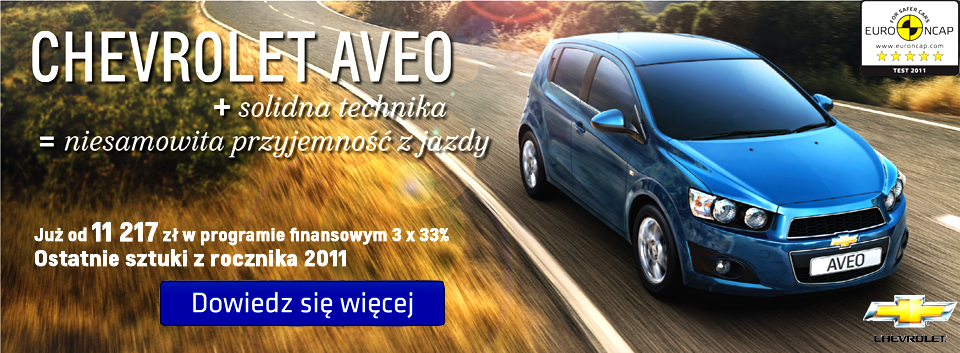 wyprzedaż rocznika 2011 w salonie Chevrolet w Gdańsku